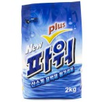 Порошок стиральный, New Power Plus (Нью Пауэр Плюс) 2000 г концентрированный с тотолазой, кислородным отбеливателем и кондиционером мягк. упак.