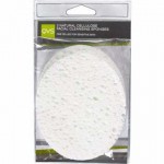 Спонжи для лица, QVS (КВС) 2 шт арт. 10-1066 очищающие из натуральной целлюлозы овальные