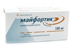 Майфортик, таблетки кишечнорастворимые покрытые оболочкой 180 мг 120 шт