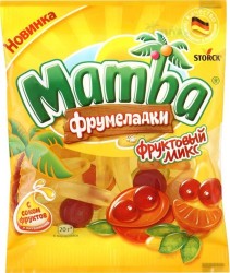 Жевательный мармелад, Mamba (Мамба) 72 г Фрумеладки фруктовый микс