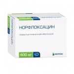 Норфлоксацин, таблетки покрытые пленочной оболочкой 400 мг 20 шт